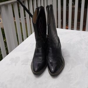 Cody James Boys Black Leather Cowboy Western Boots Pointed Toe‎ Size 3D
